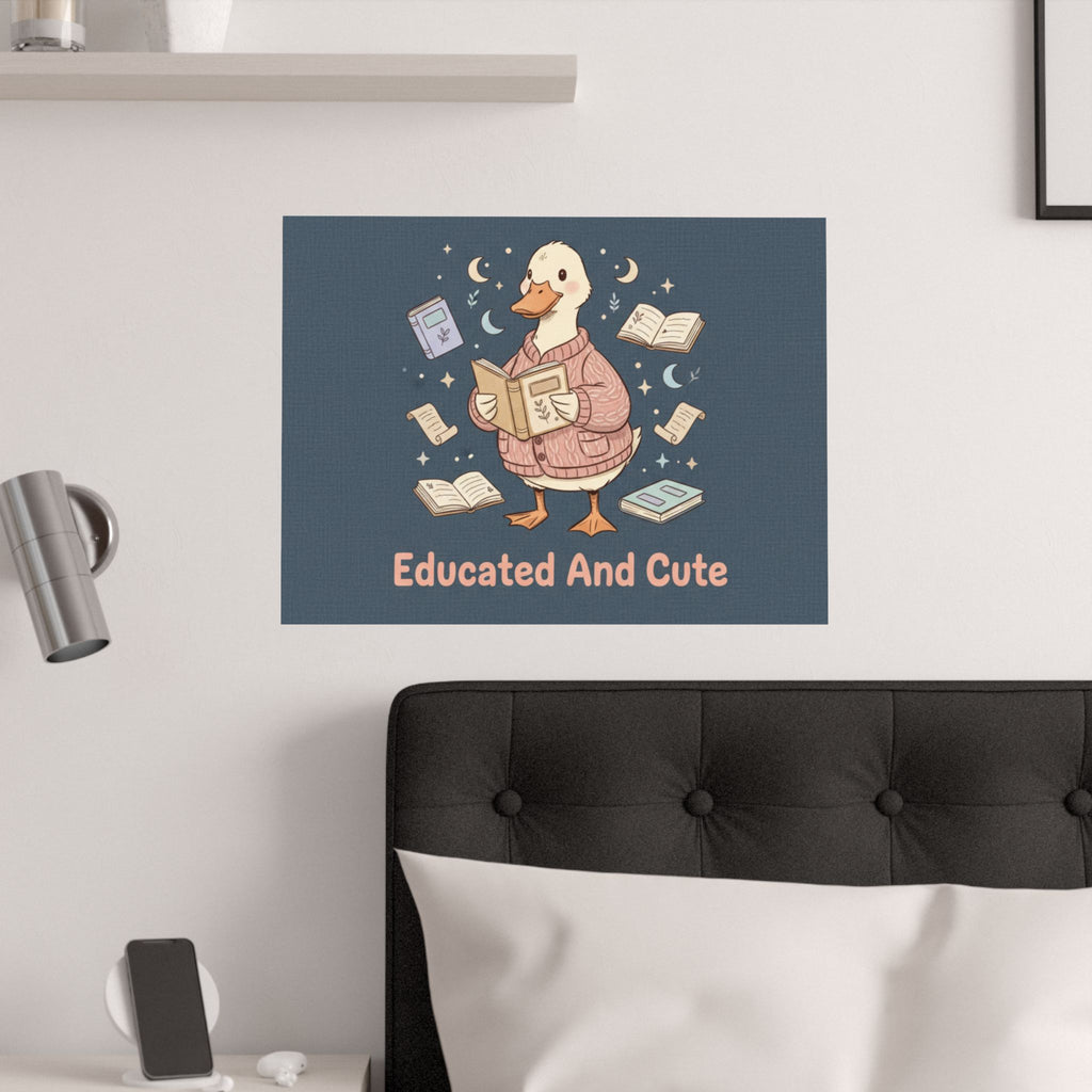 educated and cute Poster
