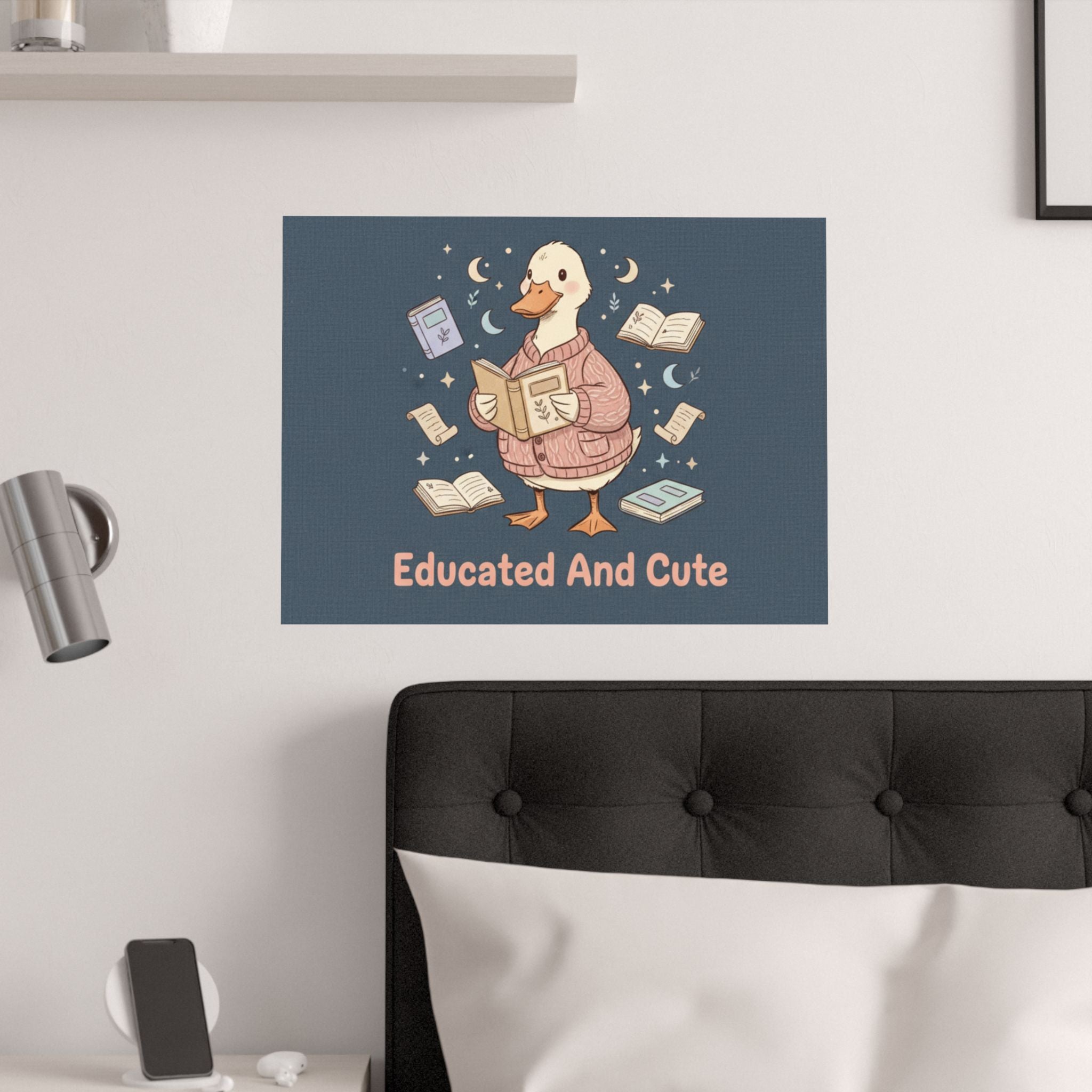 educated and cute Poster
