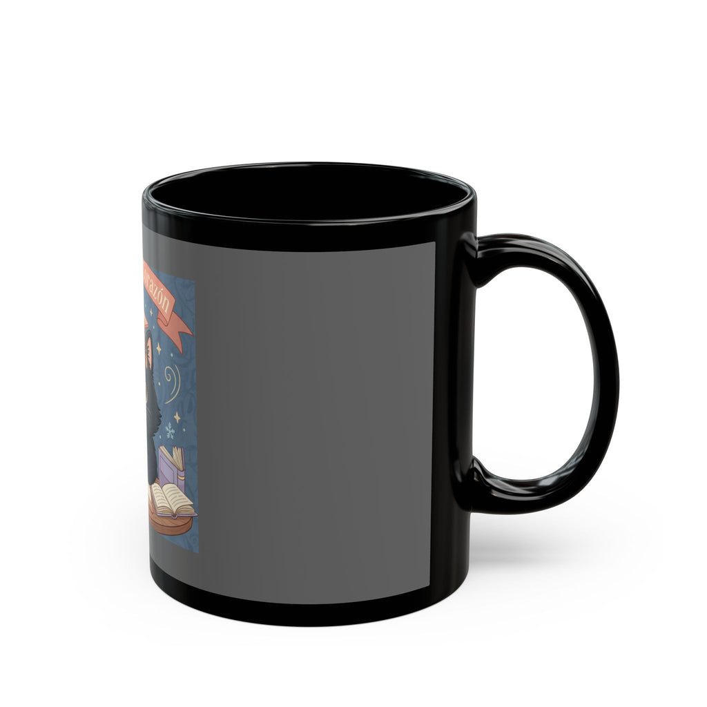 Cat Black Mug 11oz – Con Todo Mi Corazón