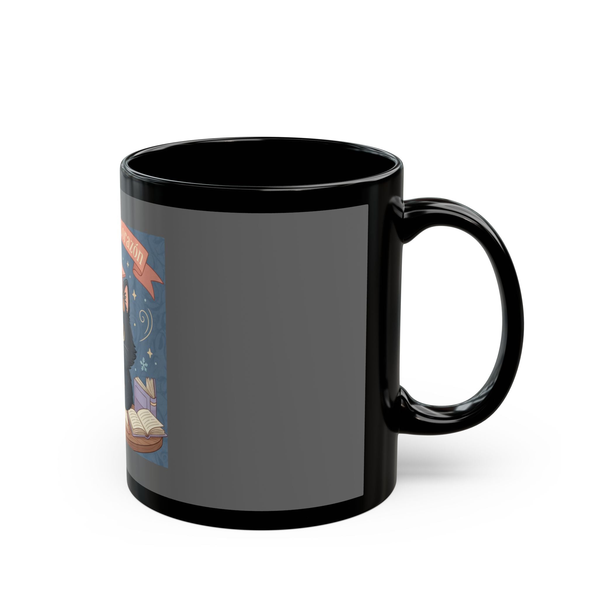 Cat Black Mug 11oz – Con Todo Mi Corazón