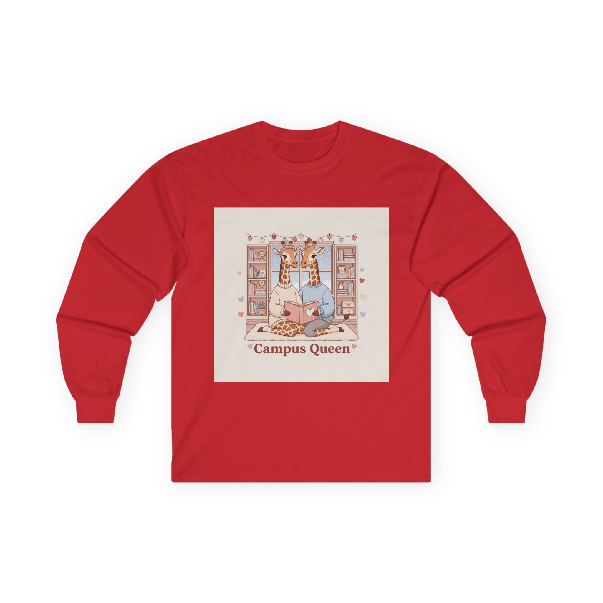 Campus Queen Giraffe Long Sleeve Tee