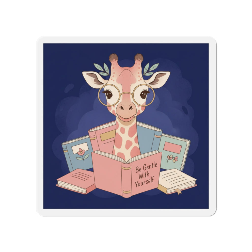 Giraffe Die-Cut Magnet – Be Gentle With Yourself