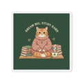 Cat Die-Cut Magnet – Dream Big, Study Hard