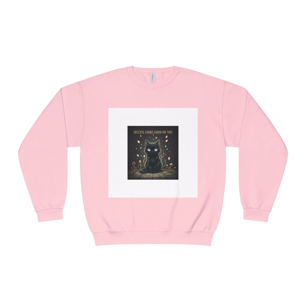 Black Cat Crewneck Sweatshirt – Success Looks Good on You