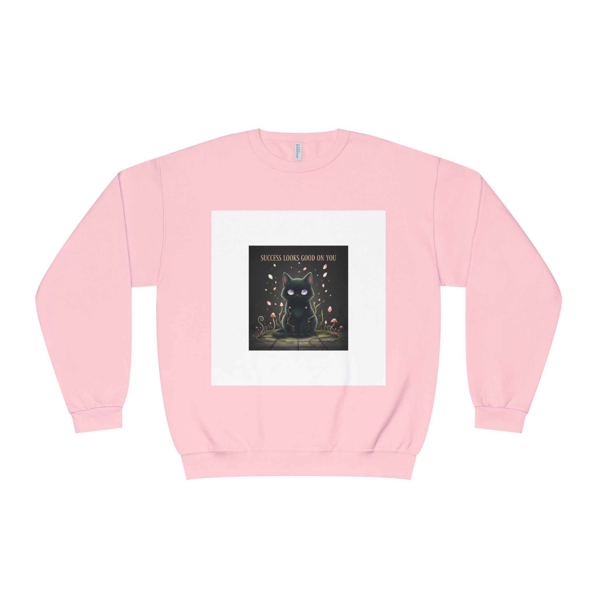 Black Cat Crewneck Sweatshirt – Success Looks Good on You