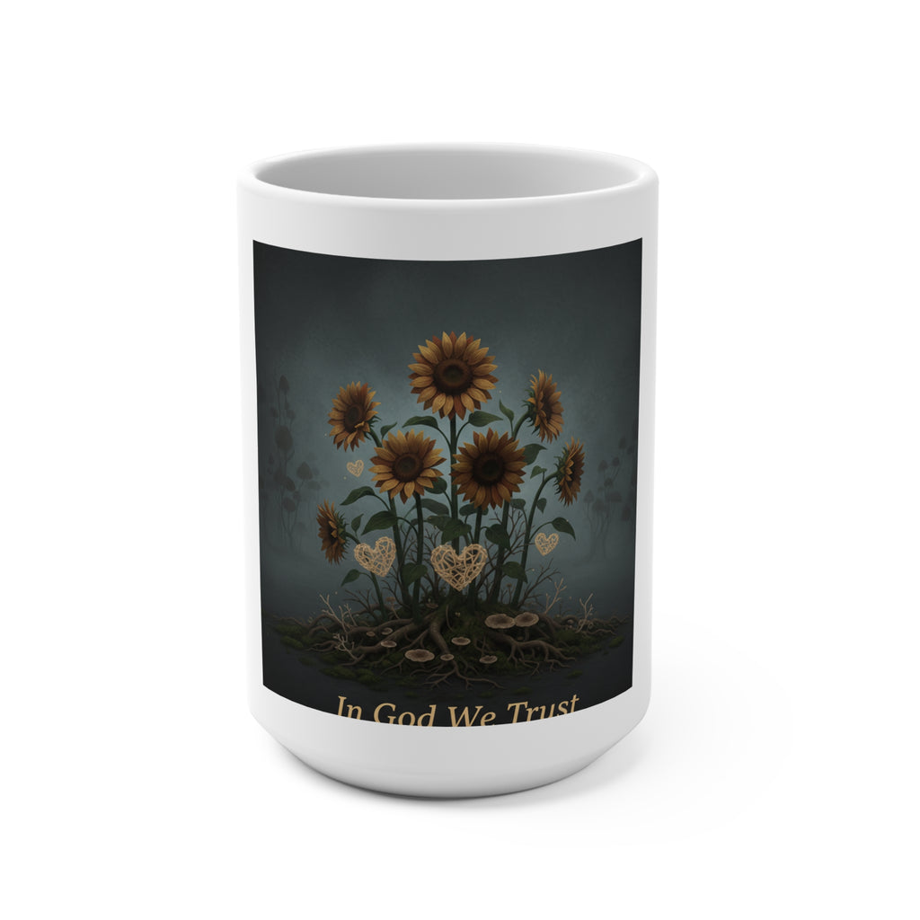 Sunflowers Mug 15oz – In God We Trust