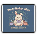 Bunny Mouse Pad – Study Buddy Vibes Coffee Comfort