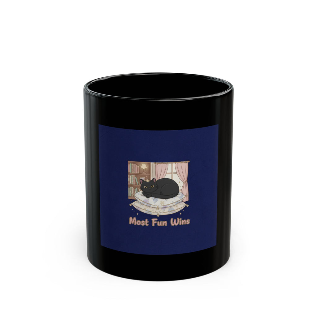 Black Cat Black Mug 11oz – Most Fun Wins