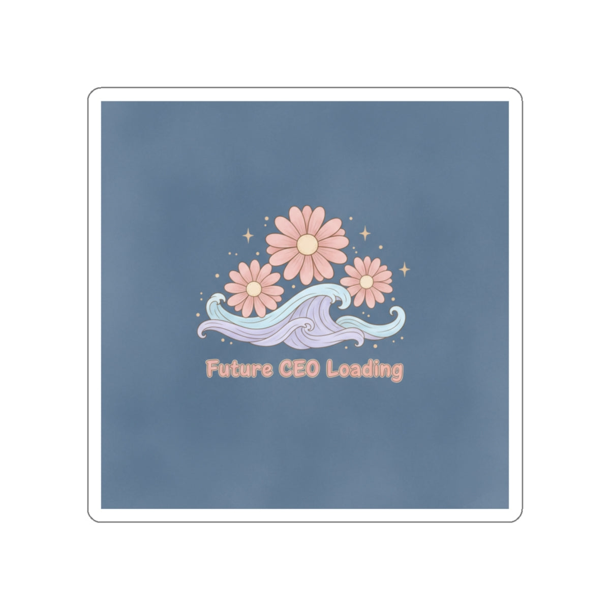 Daisies And Gentle Waves Die-Cut Sticker – Future Ceo Loading
