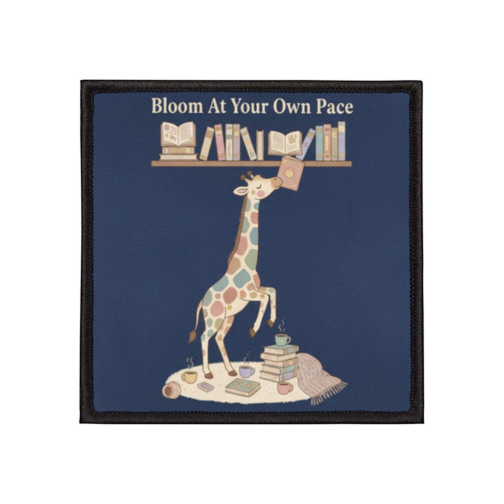 Giraffe Iron-On Patch – Bloom at Your Own Pace