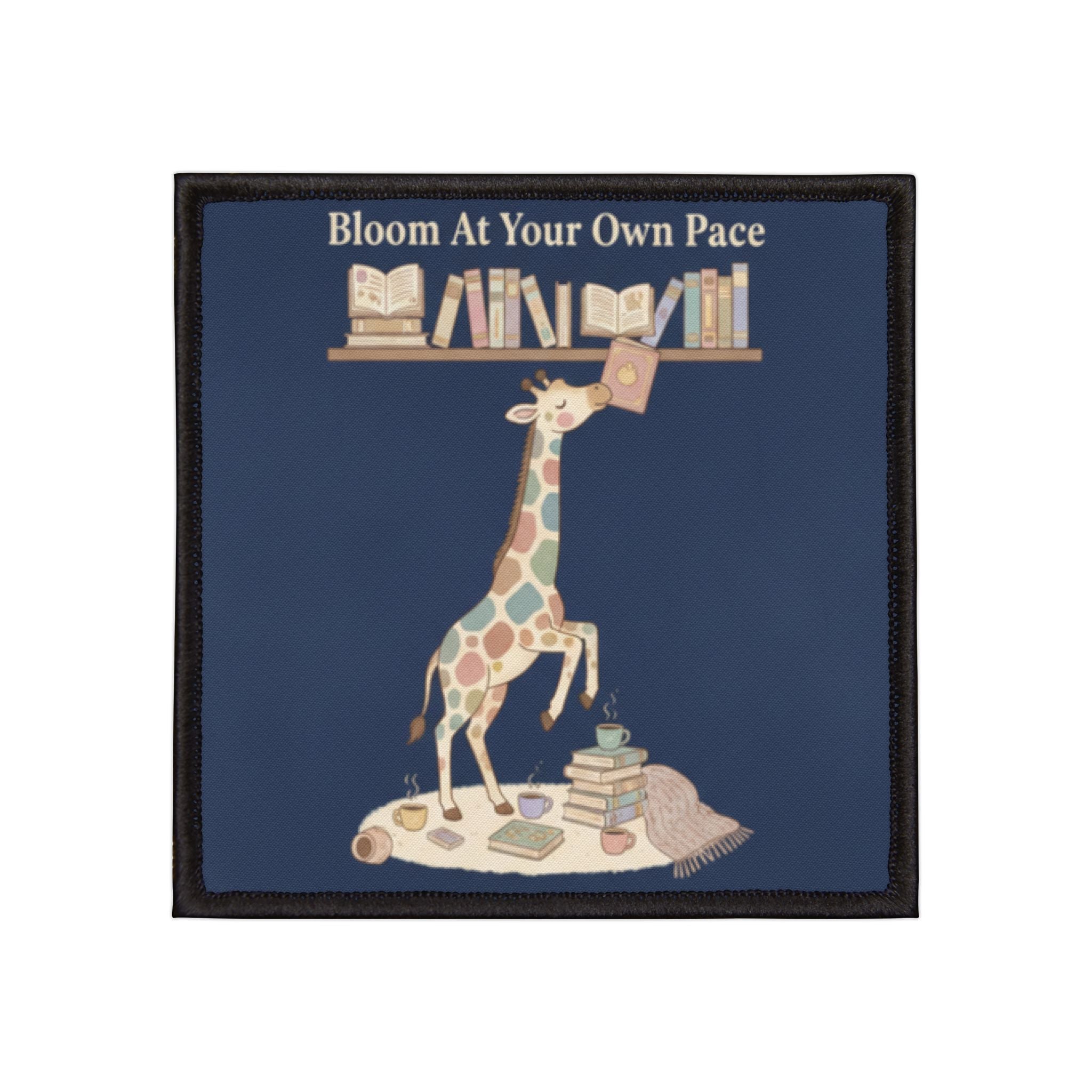 Giraffe Iron-On Patch – Bloom at Your Own Pace
