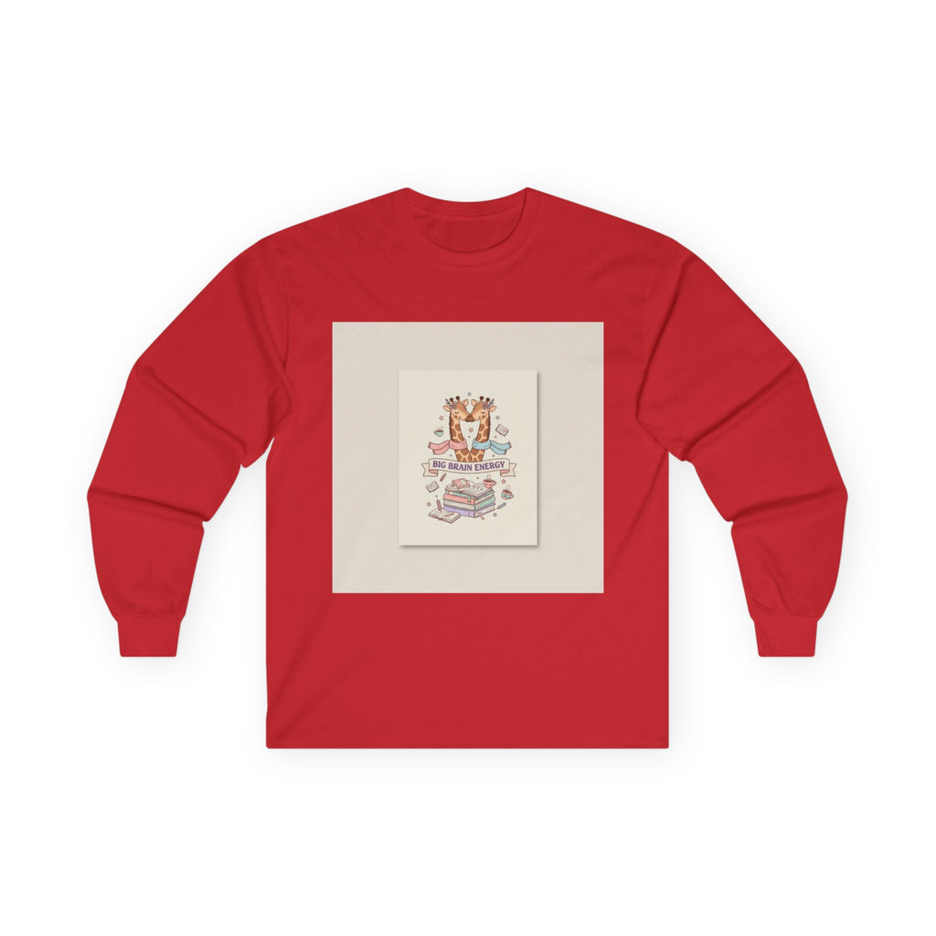 BIG BRAIN ENERGY Giraffe Long Sleeve Tee