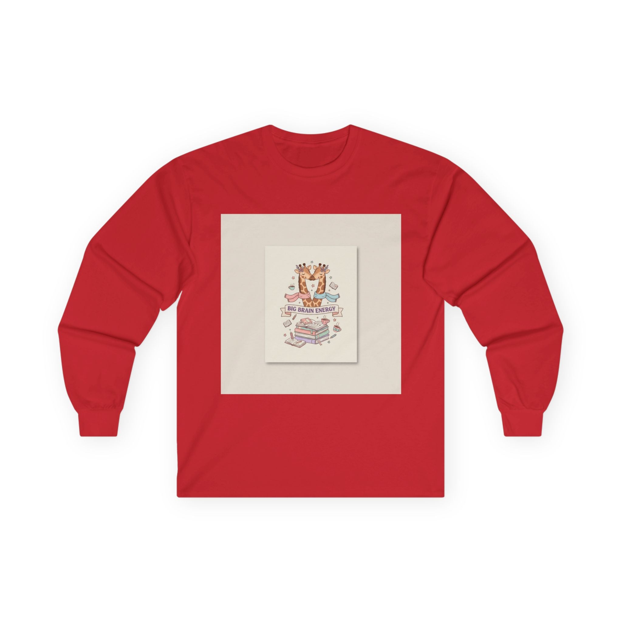 BIG BRAIN ENERGY Giraffe Long Sleeve Tee