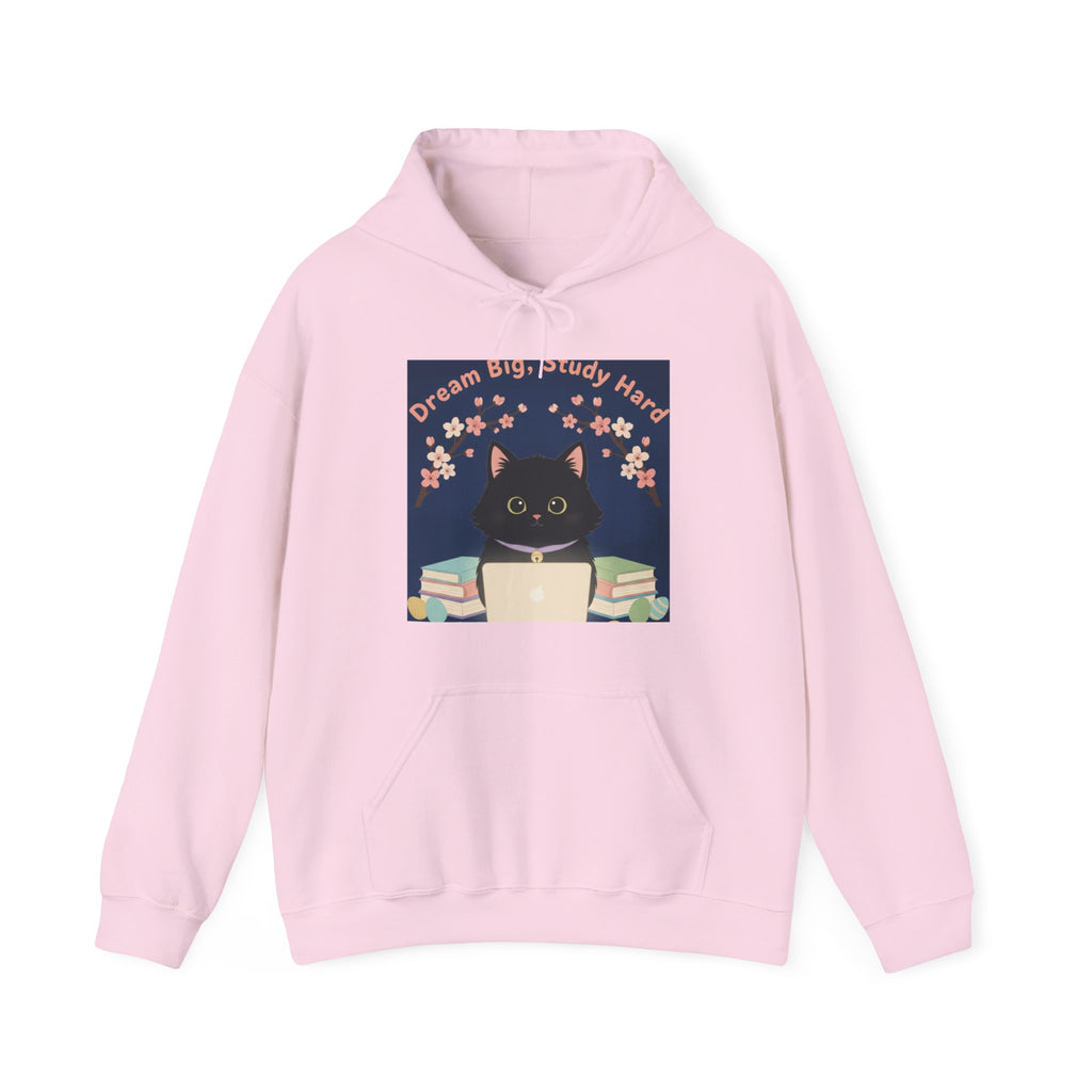 Black Cat Hoodie – Dream Big Study Hard