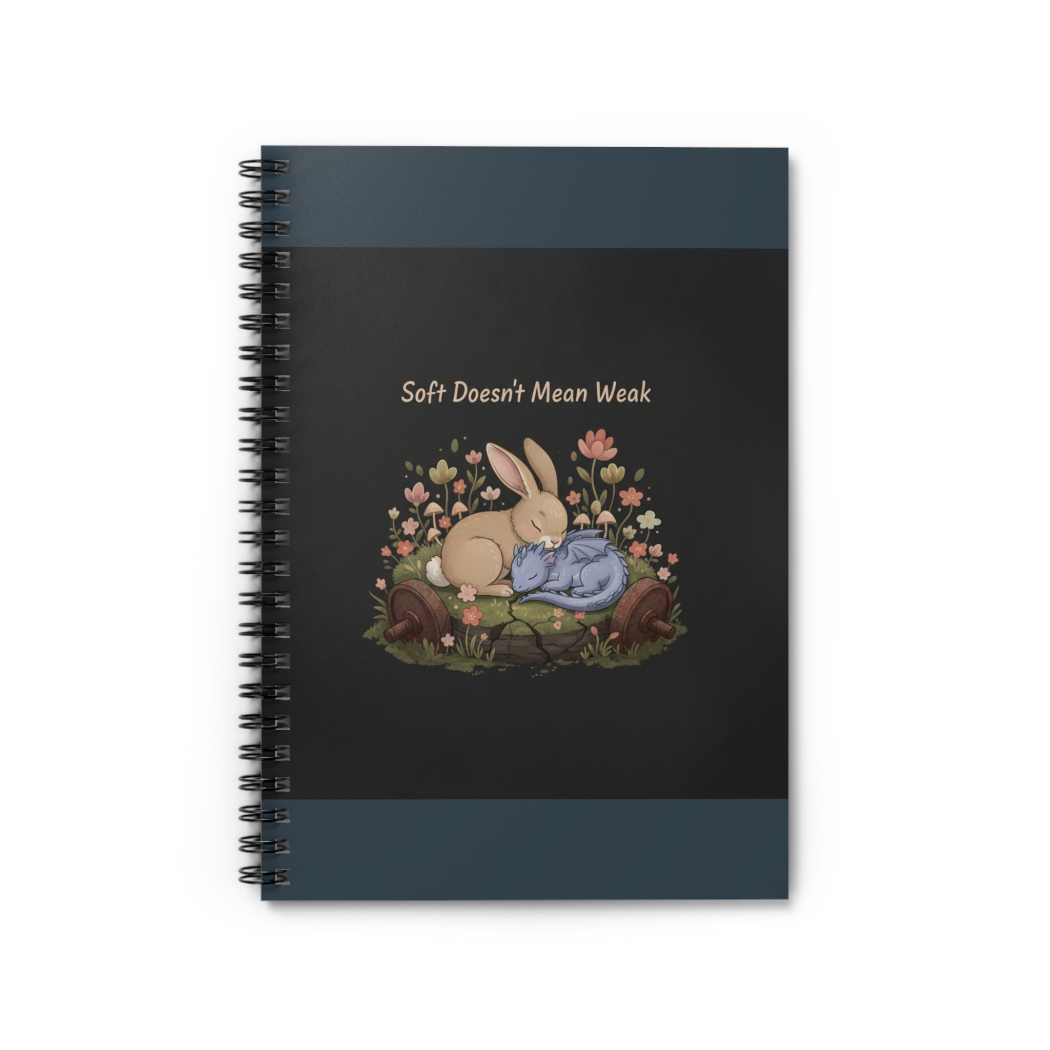 Dragon Spiral Notebook – Soft Doesnt Mean Weak