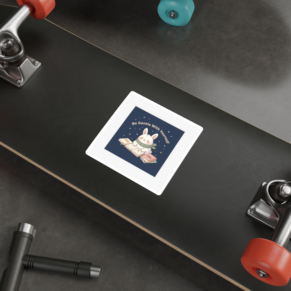 Rabbit Die-Cut Sticker – Be Gentle With Yourself