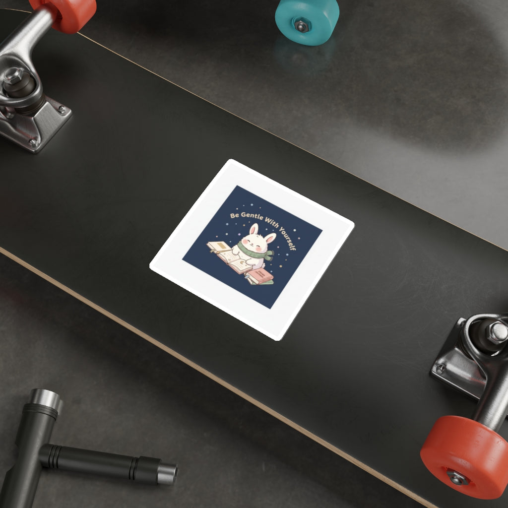 Rabbit Die-Cut Sticker – Be Gentle With Yourself