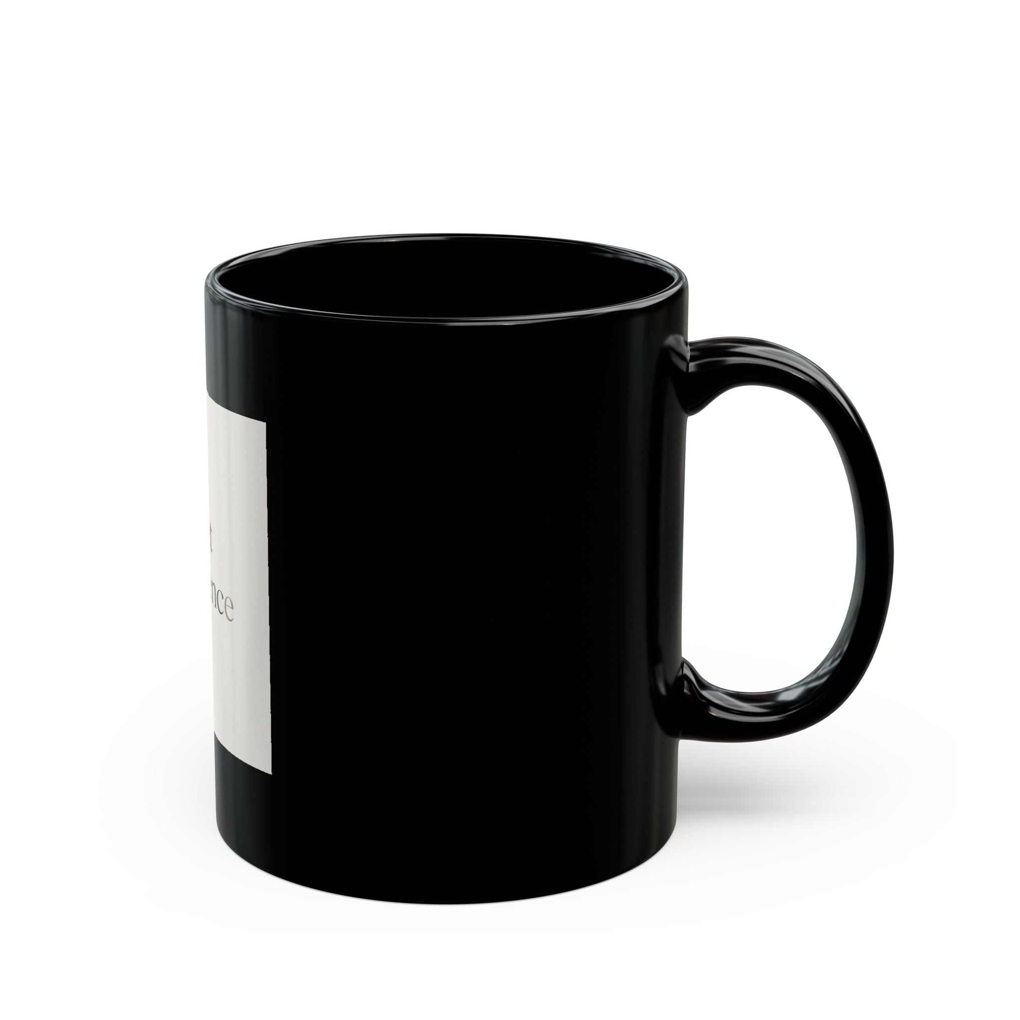 quiet confidence Black Mug