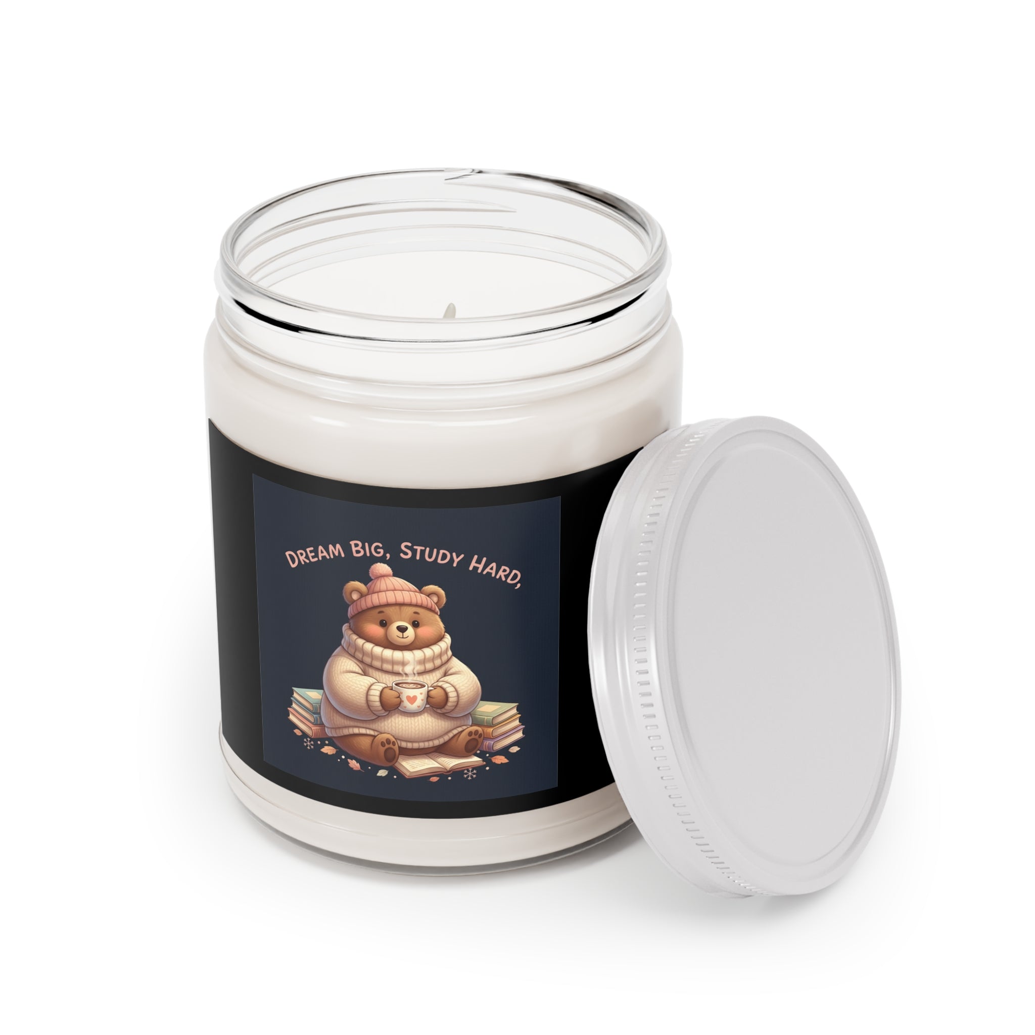 Bear Scented Candle – Dream Big Study Hard