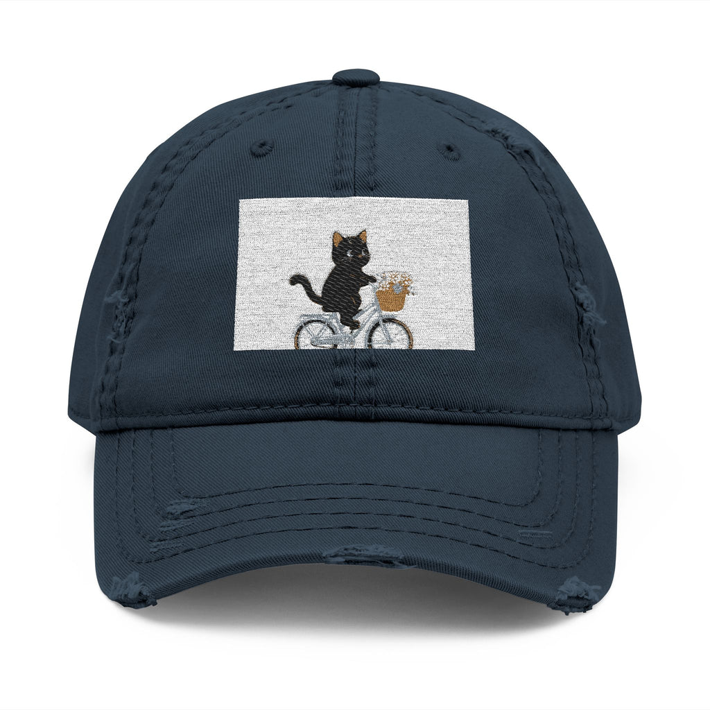 "Design" Black Cat Dad Hat | College Girl Gift | Fashion | KayKay Classics