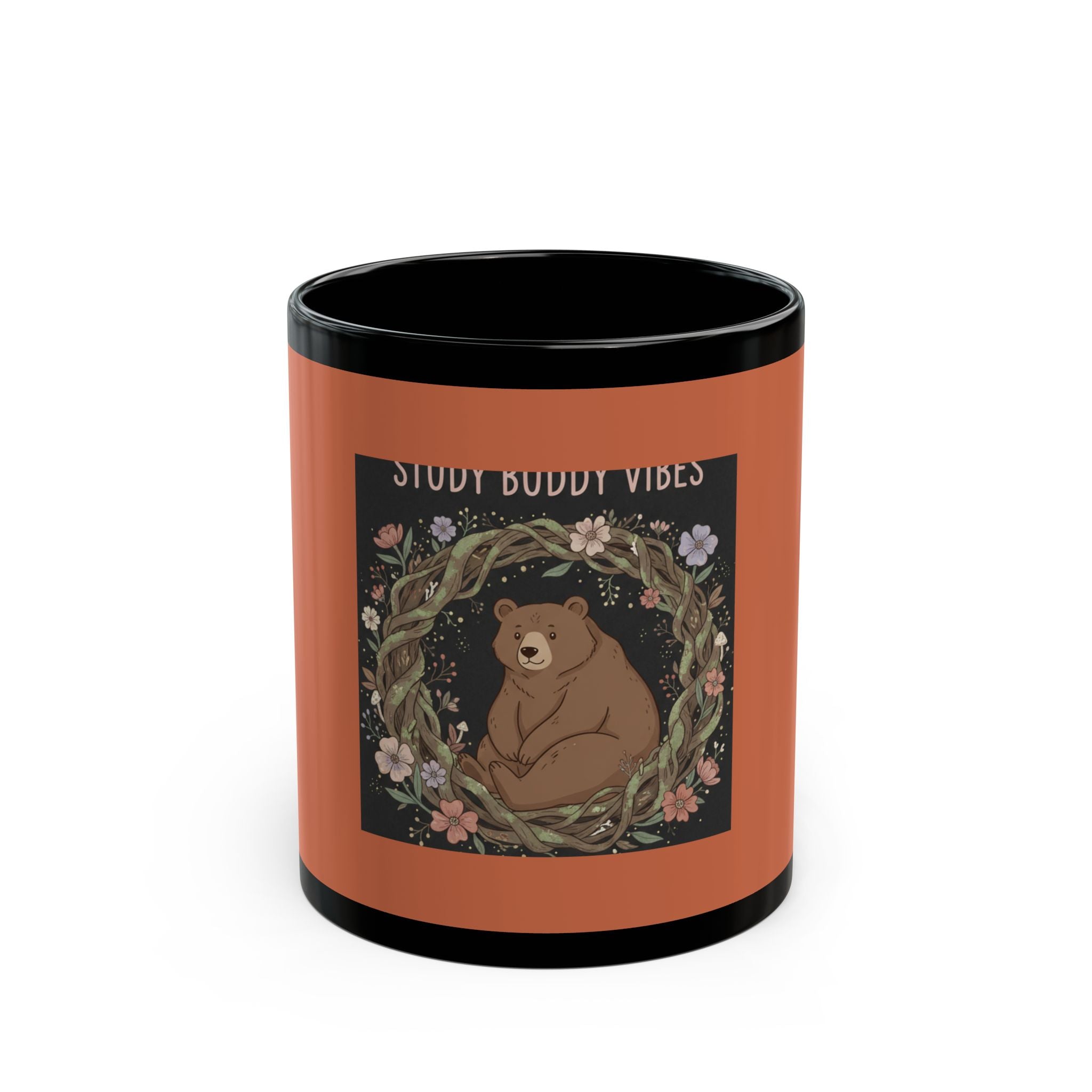 Bear Black Mug 11oz – Study Buddy Vibes