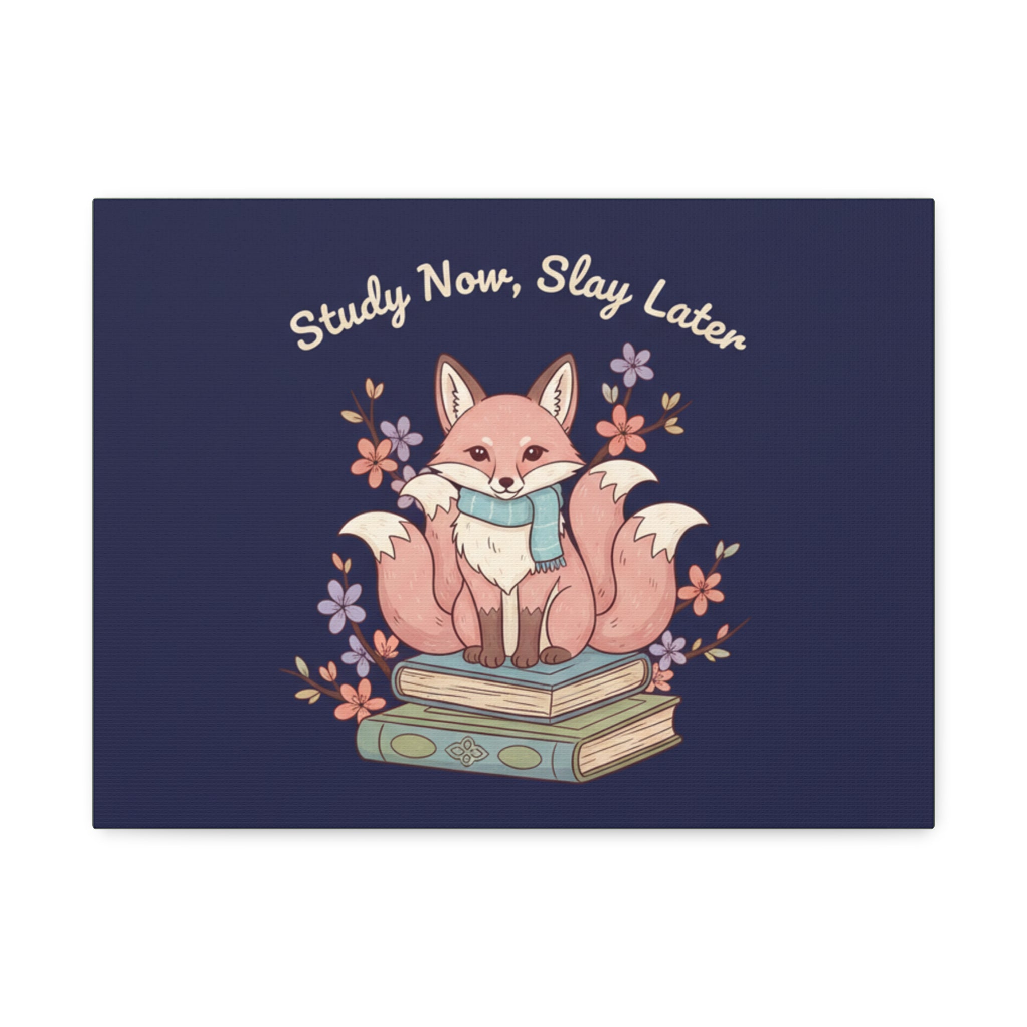 Kitsune Canvas Print – Study Now Slay Later
