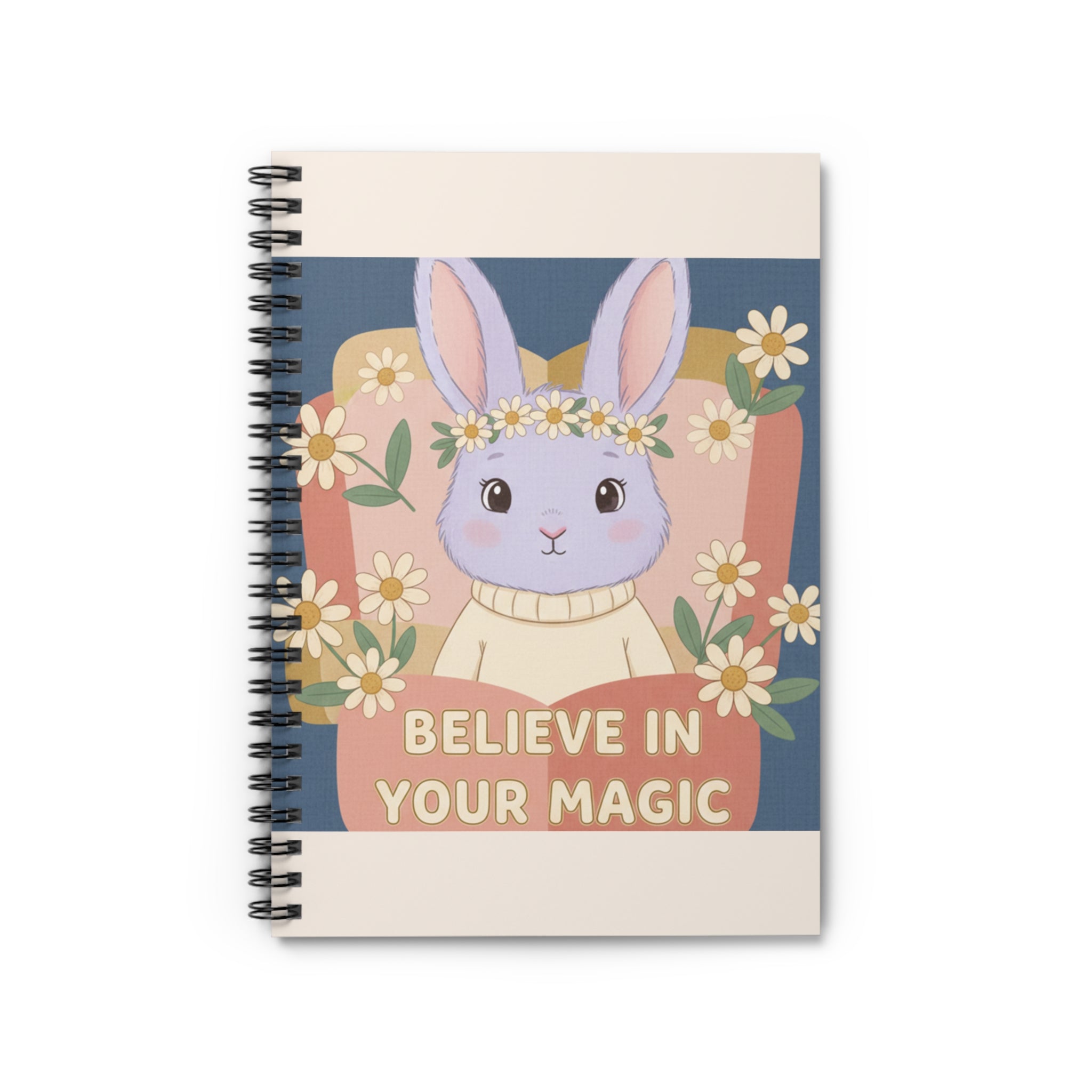 Bunny Spiral Notebook – Believe in Your Magic