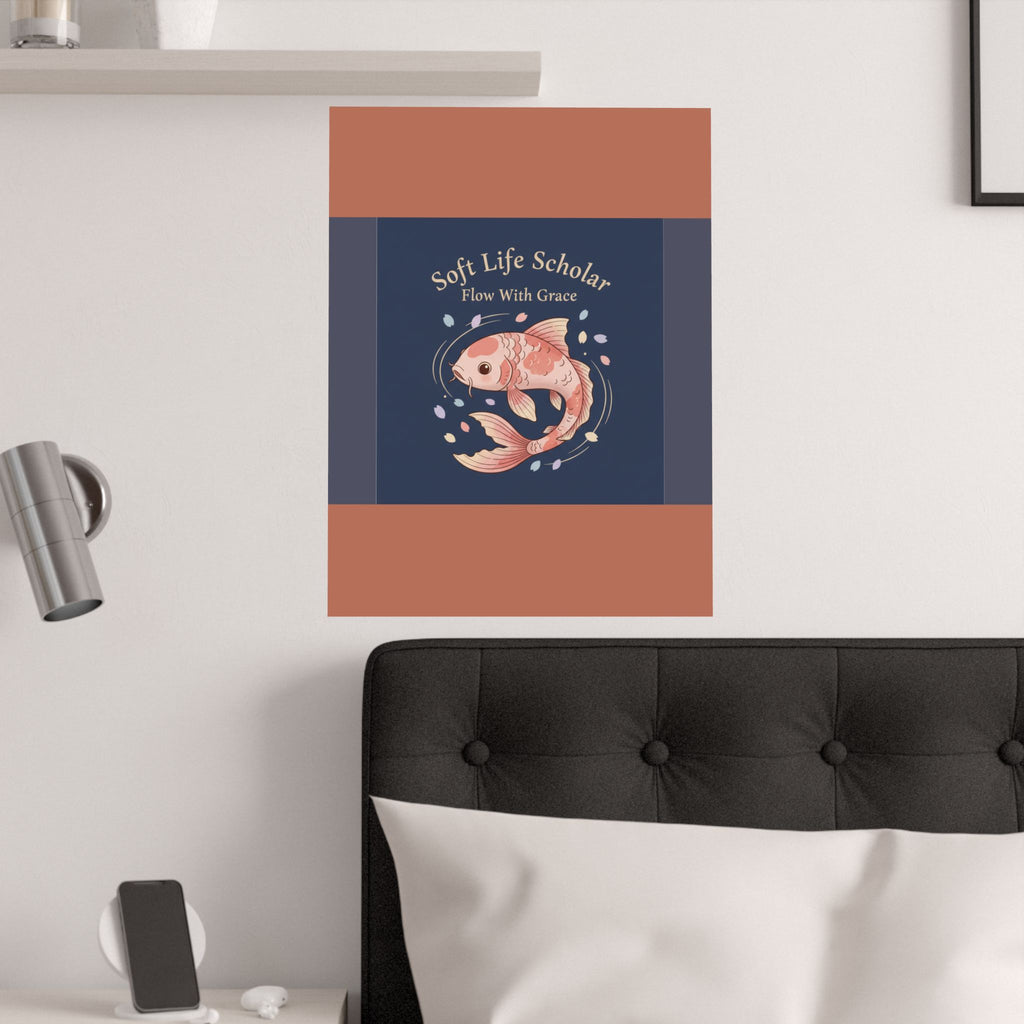 Koi Poster – Soft Life Scholar Flow With Grace