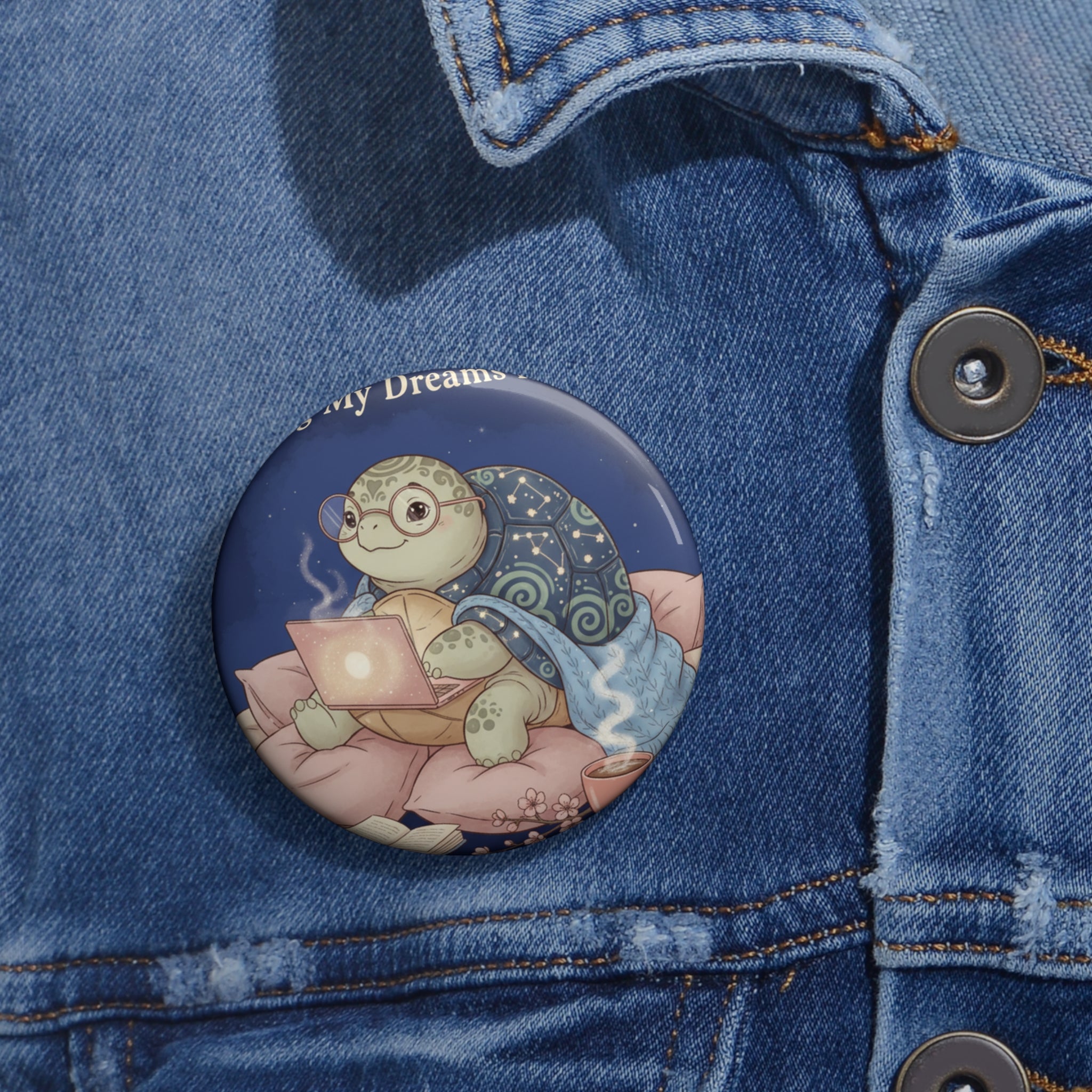 Turtle Pin Button – Making My Dreams Happen