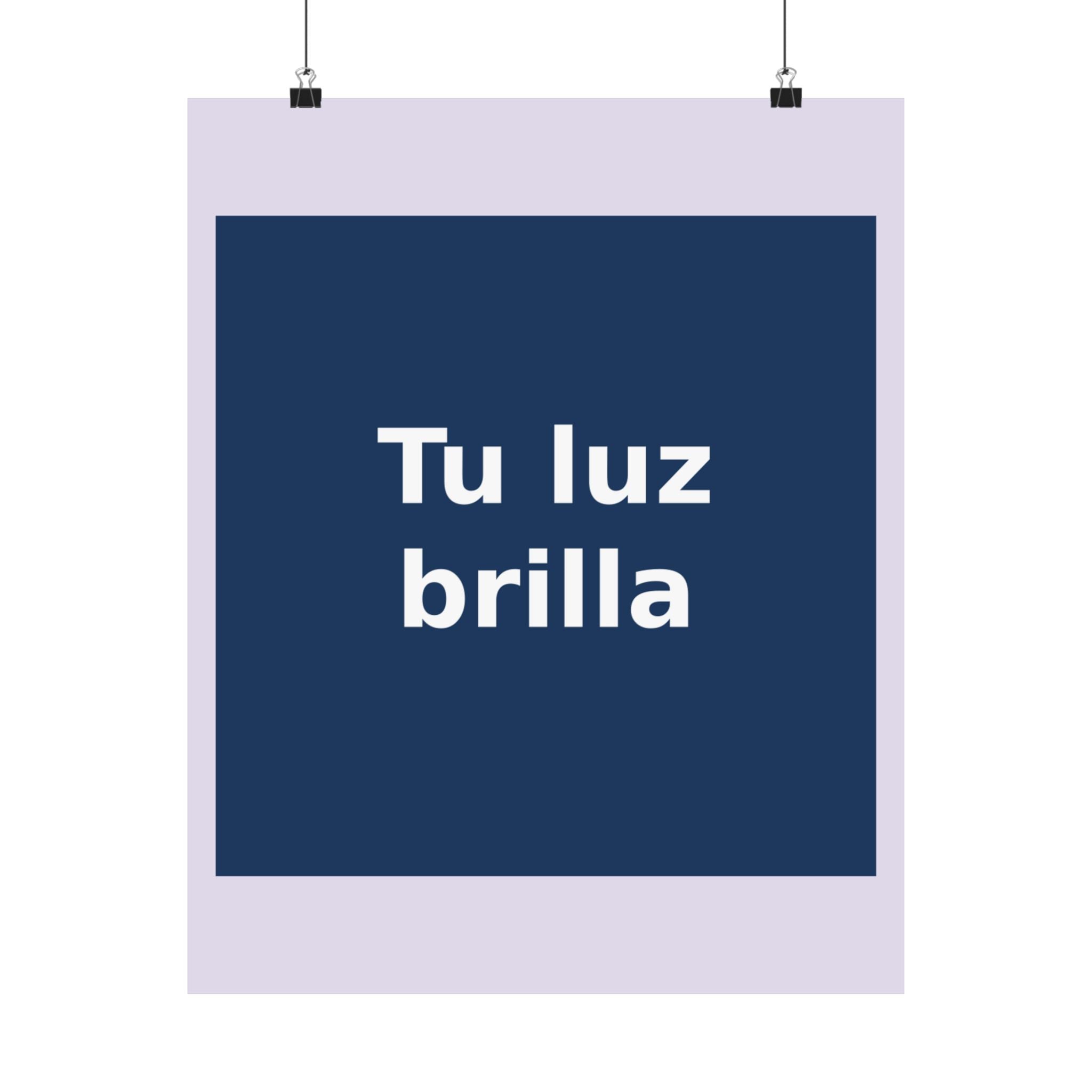 "Tu luz brilla" Black Cat Poster | Trendy Gift for Her | Lifestyle | KayKay Classics