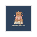 Bear Die-Cut Sticker – Educated and Cute