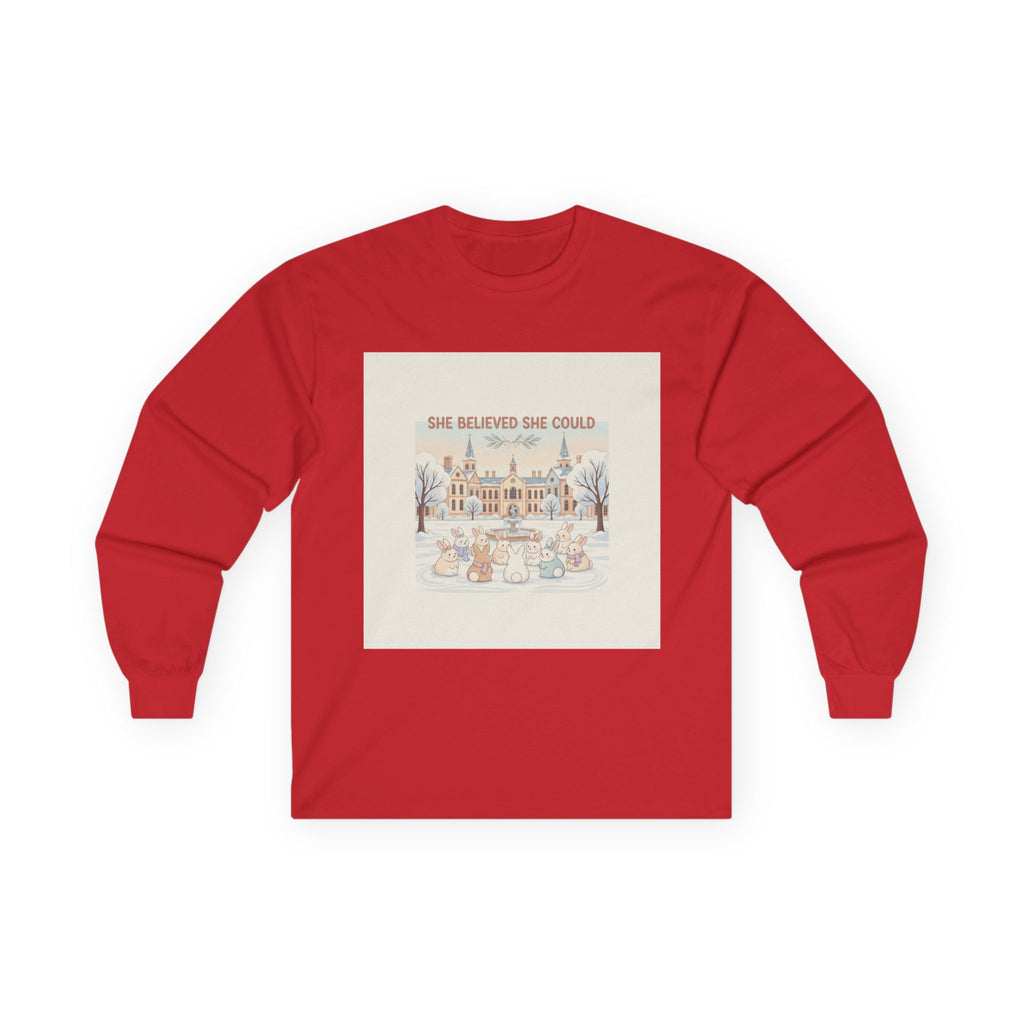 SHE BELIEVED SHE COULD Rabbit Long Sleeve Tee