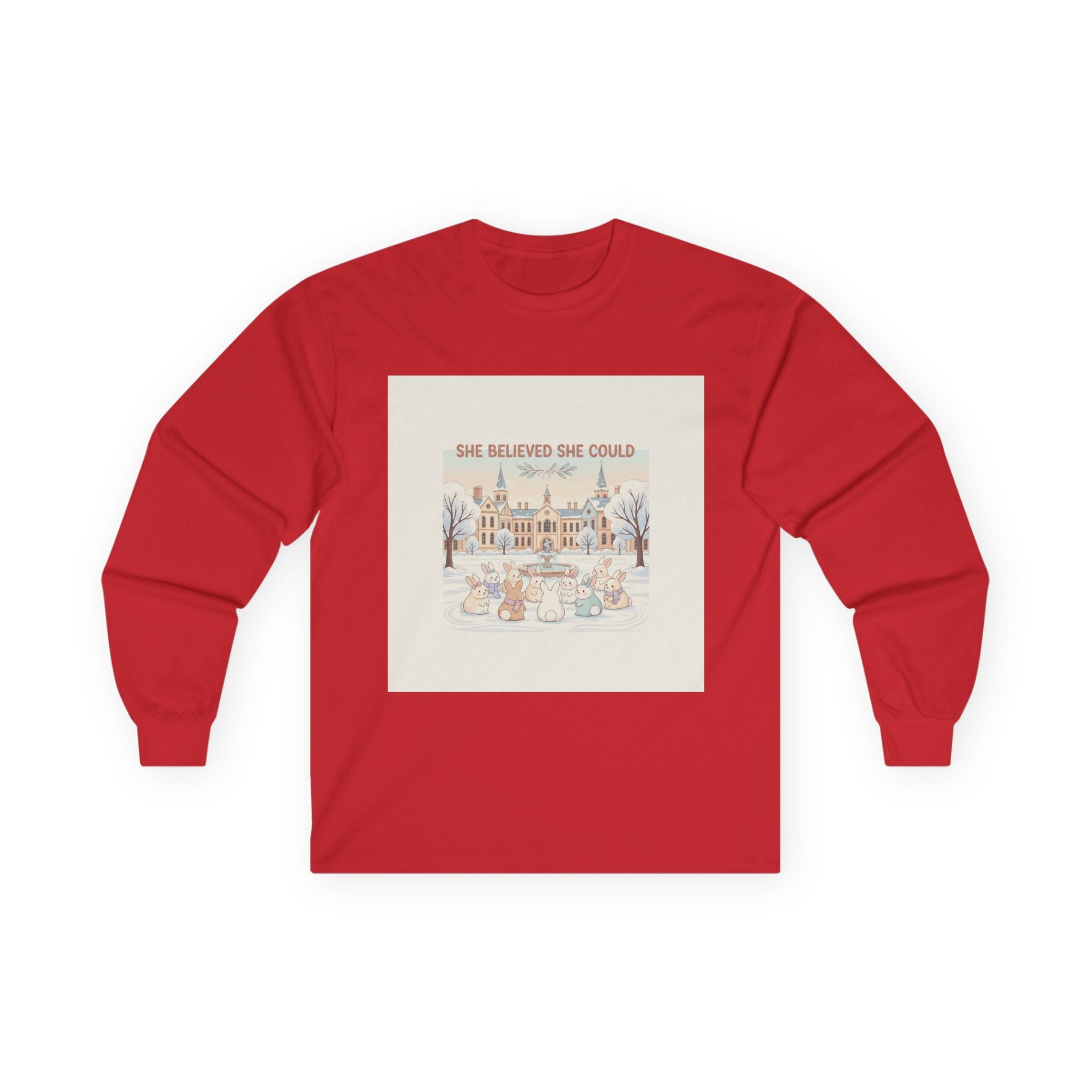 SHE BELIEVED SHE COULD Rabbit Long Sleeve Tee