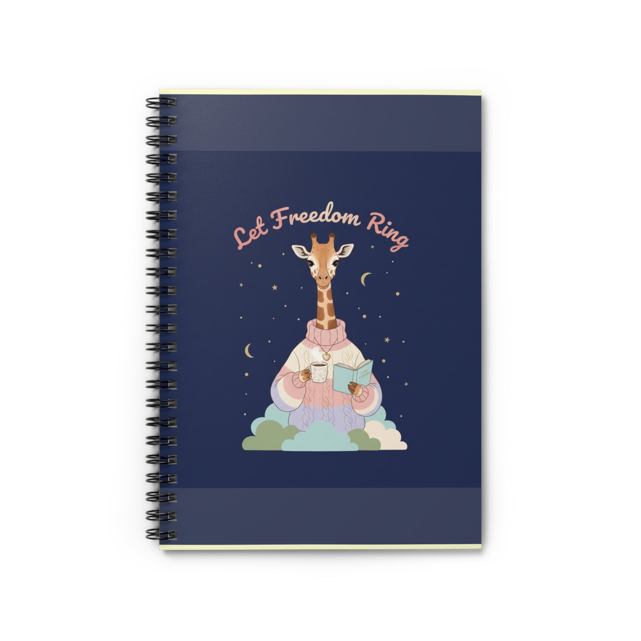 Giraffe Spiral Notebook – Let Freedom Ring
