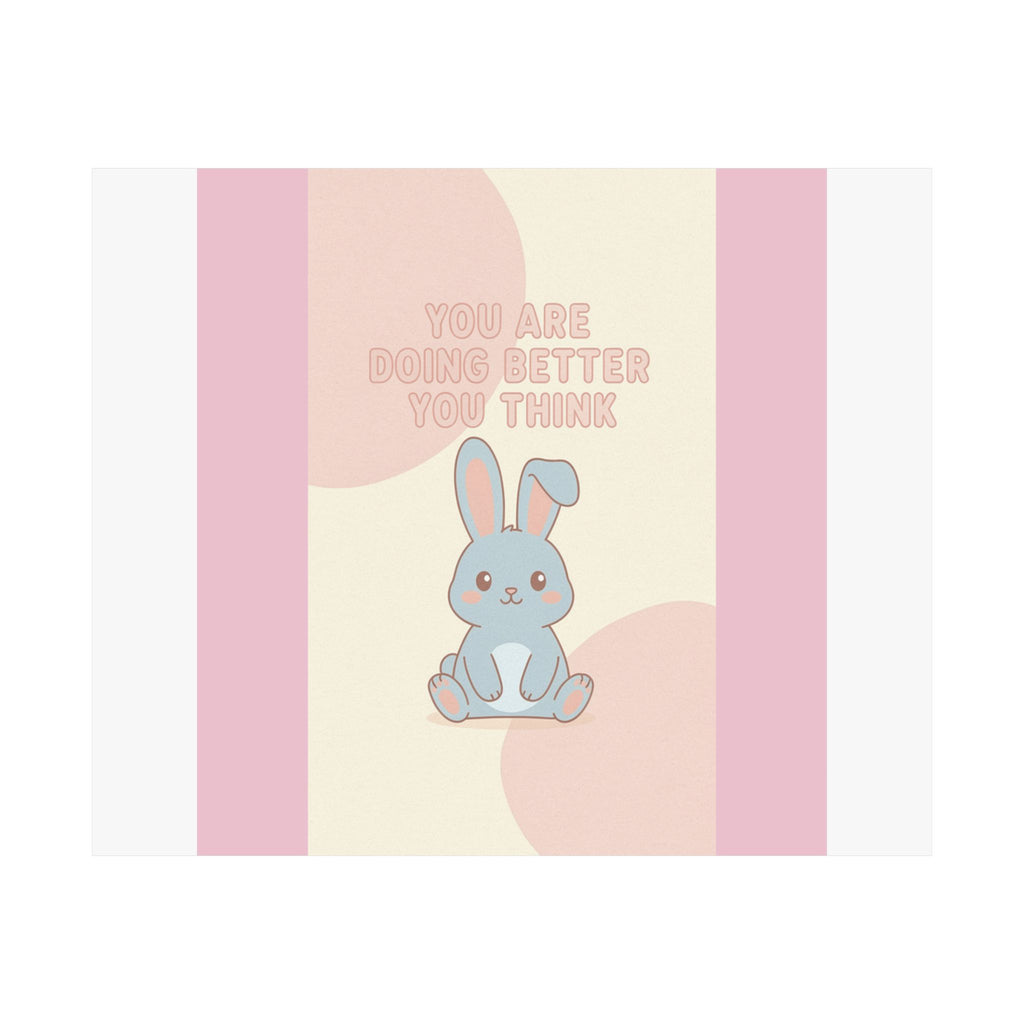 "YOU ARE DOING BETTER YOU THINK" Black Cat Poster | College Girl Gift | Fashion | KayKay Classics