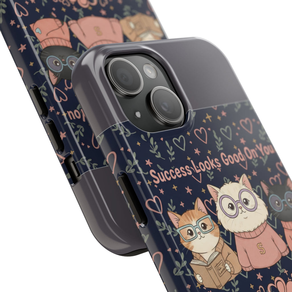 Cats With Glasses Tough Phone Case – Success Looks Good on You