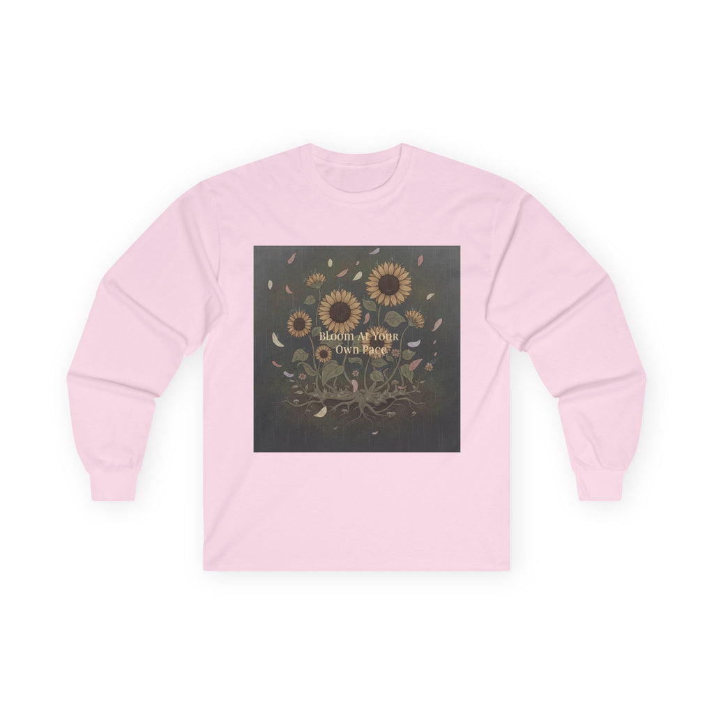 Sunflowers Long Sleeve Tee – Bloom at Your Own Pace