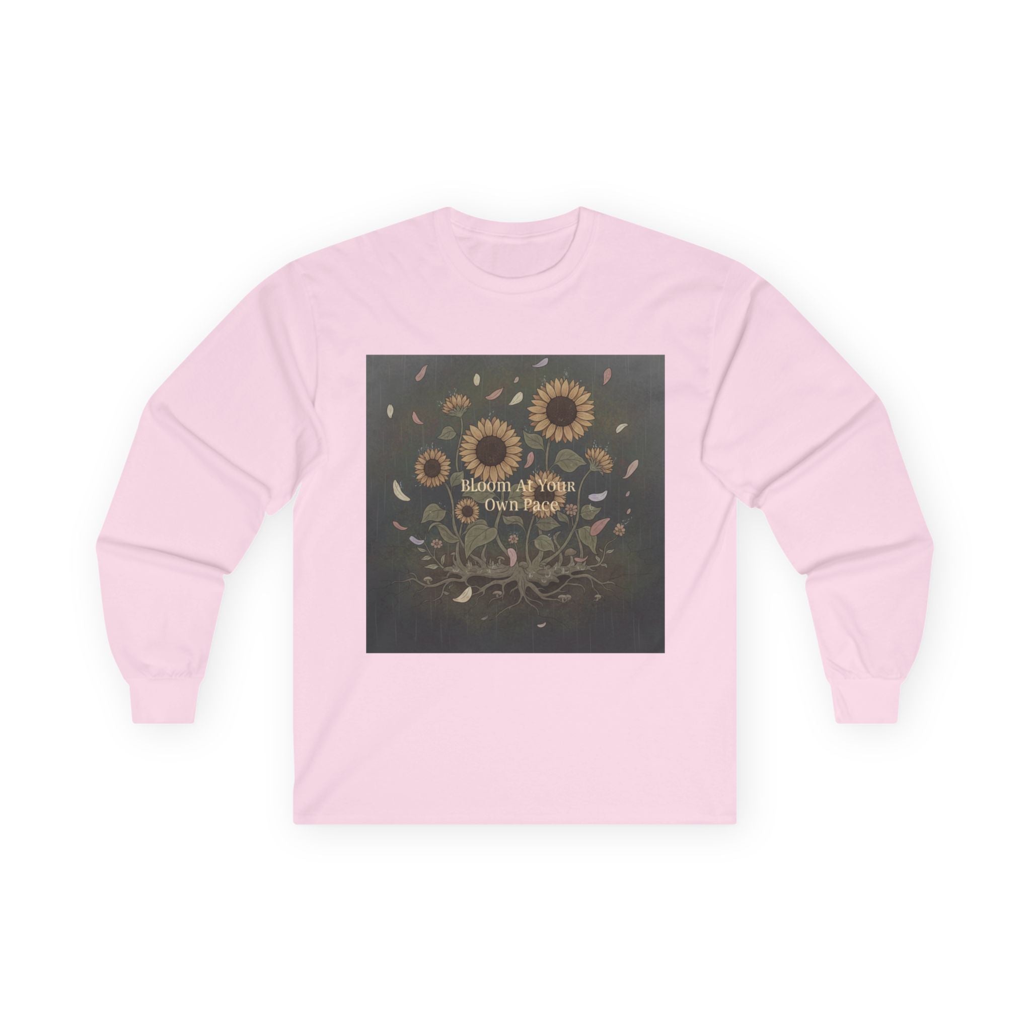 Sunflowers Long Sleeve Tee – Bloom at Your Own Pace