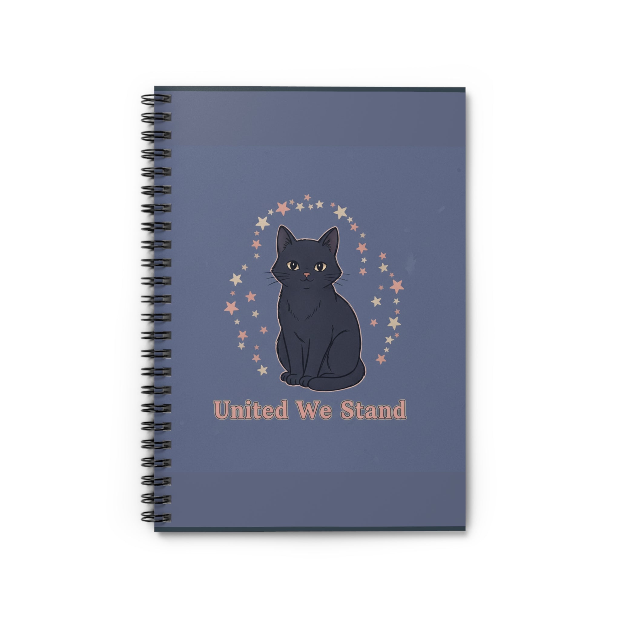 Black Cat Spiral Notebook – United We Stand