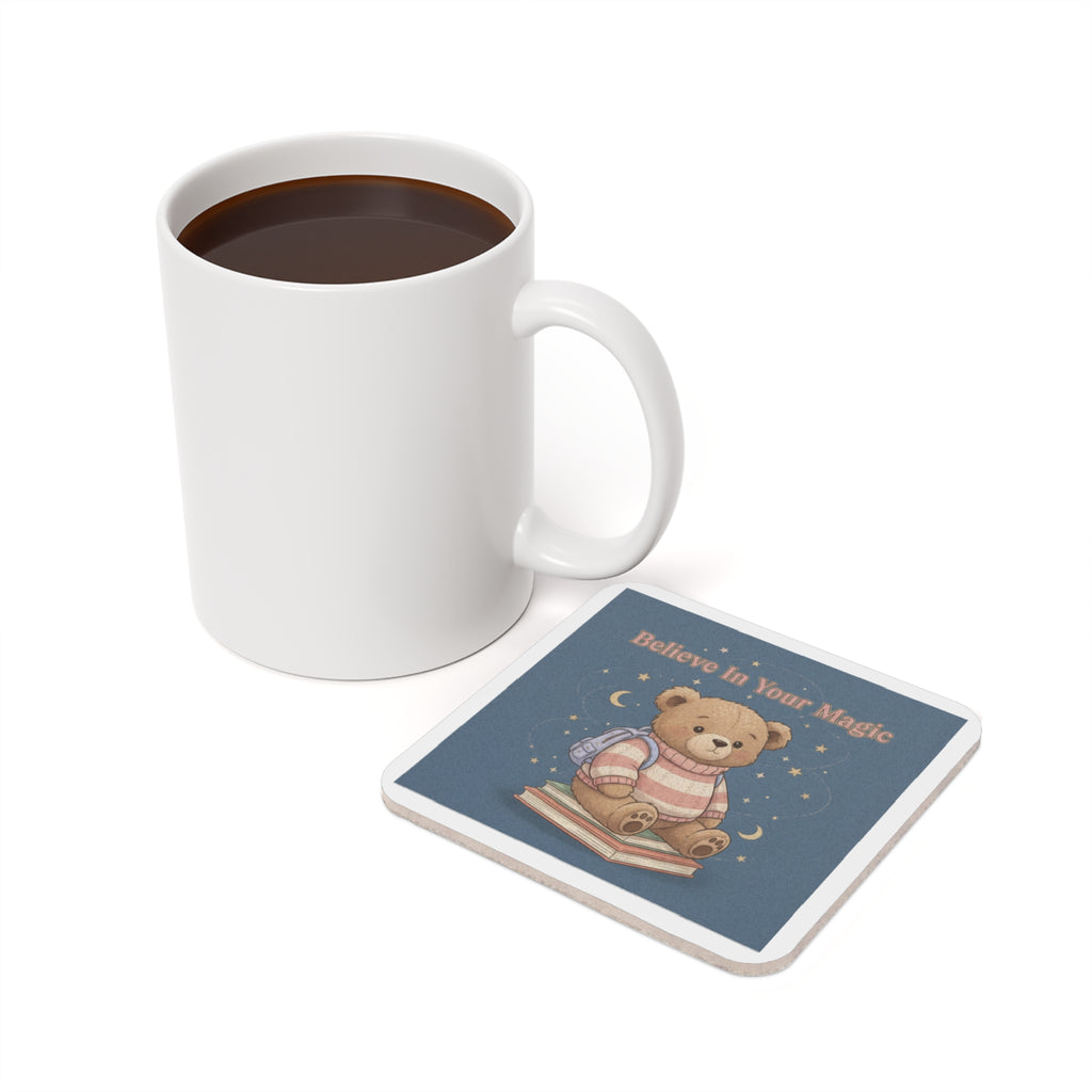 Bear Cork Coaster – Believe in Your Magic