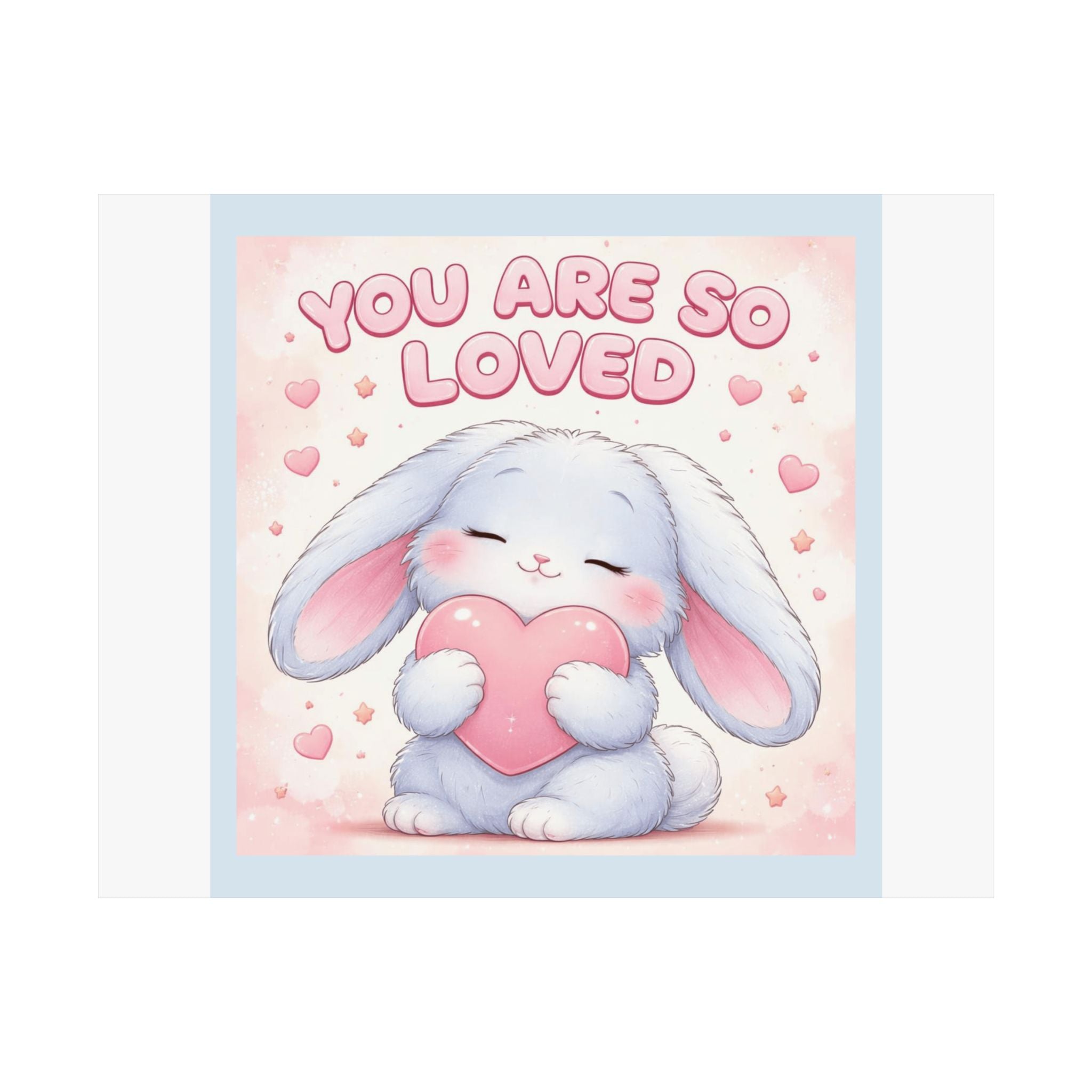 "YOU ARE SO LOVED" Black Cat Poster | College Girl Gift | Fashion | KayKay Classics