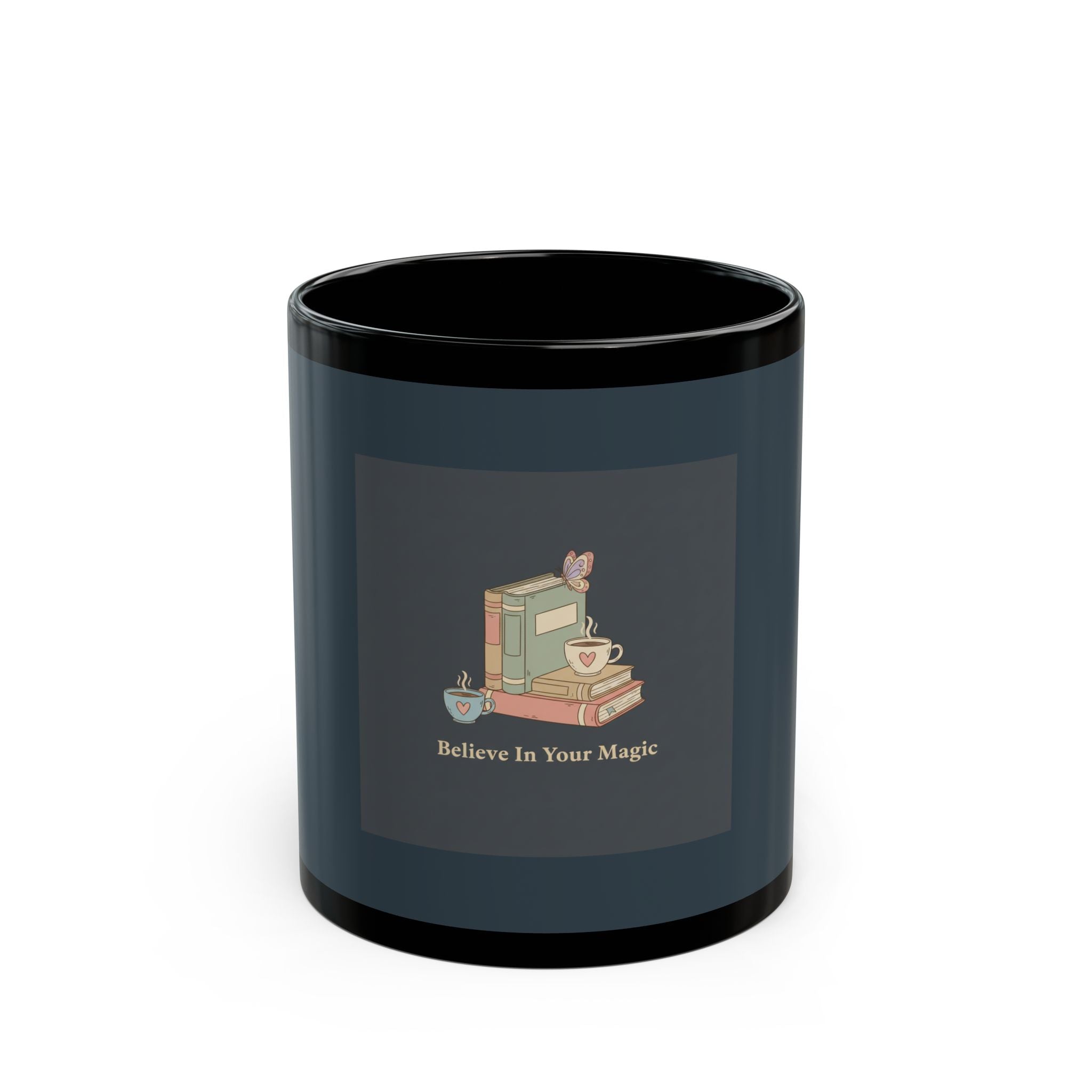 Butterfly Black Mug 11oz – Believe in Your Magic