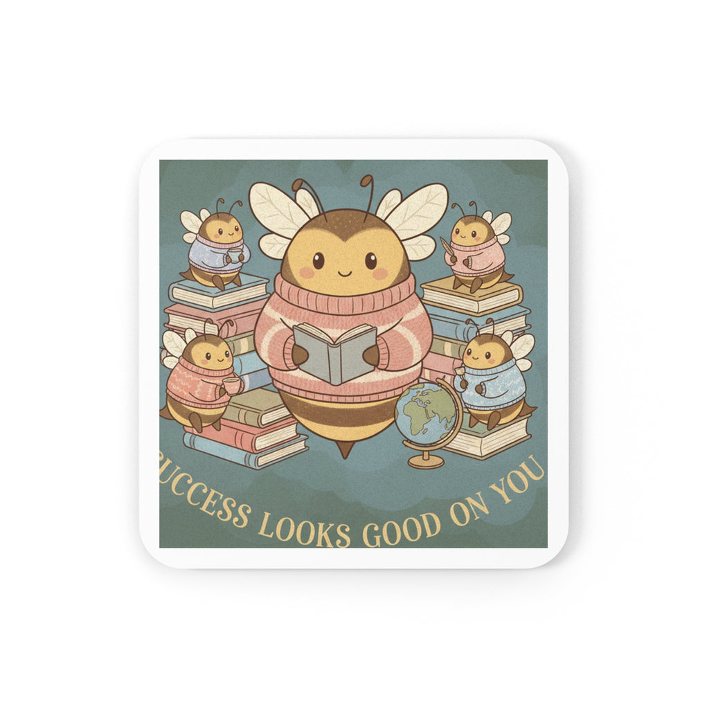 Honeybees Cork Coaster – Success Looks Good on You