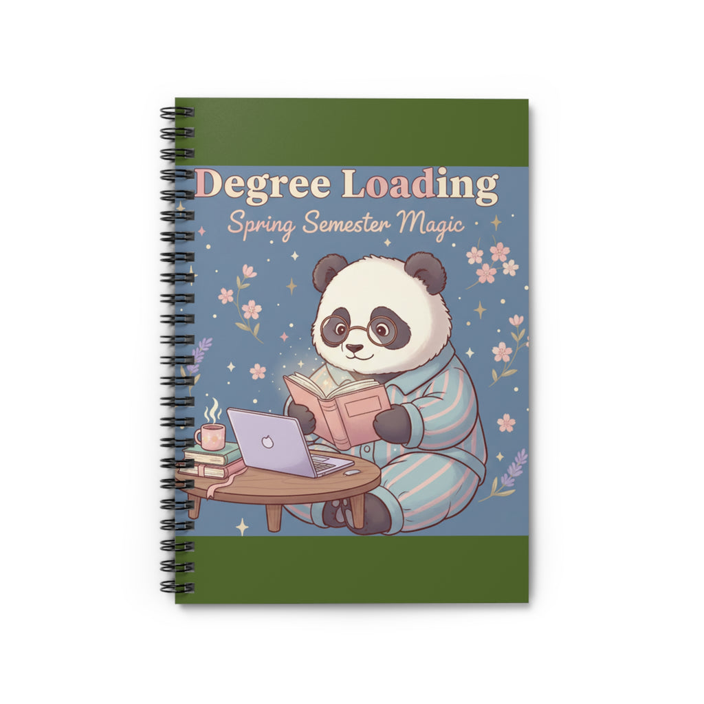 Panda Spiral Notebook – Degree Loading Spring Semester Magic
