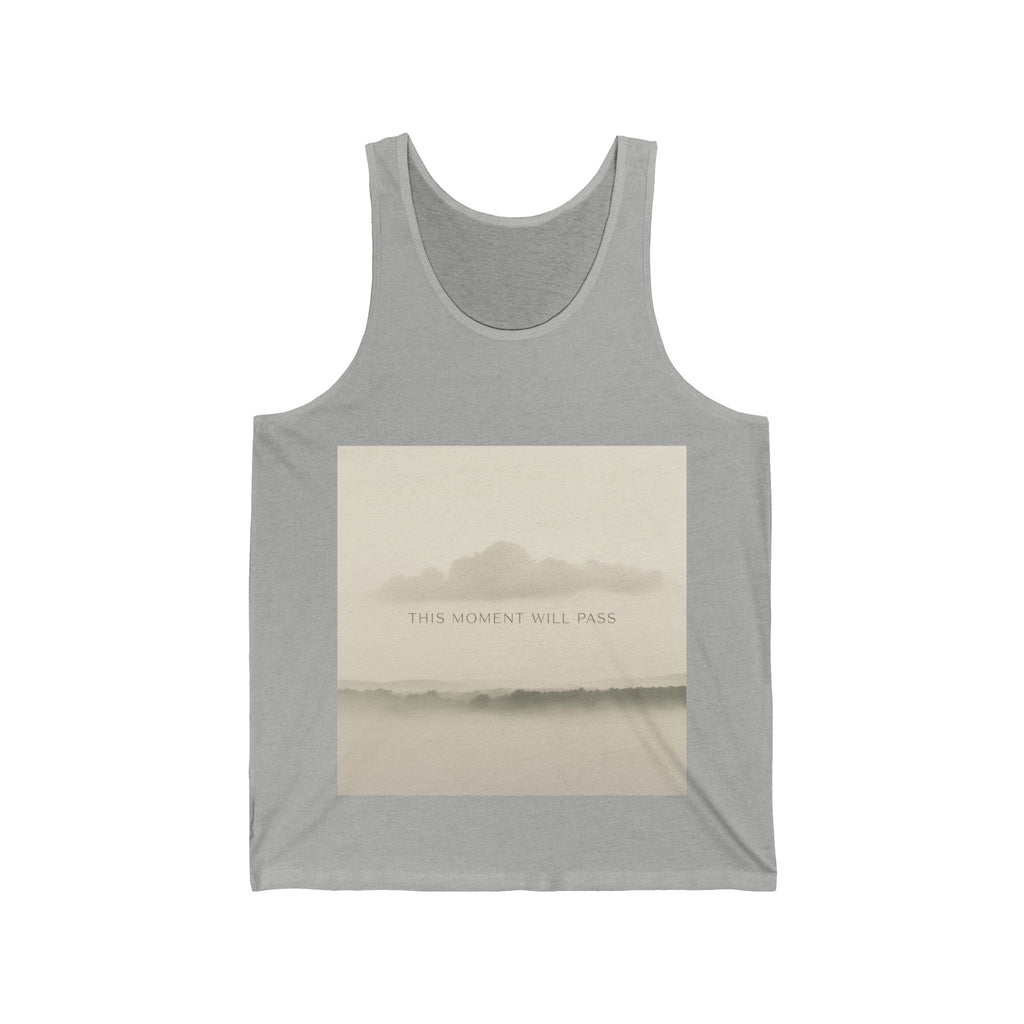 "THIS MOMENT WILL PASS" Black Cat Tank Top | College Girl Gift | Fashion | KayKay Classics