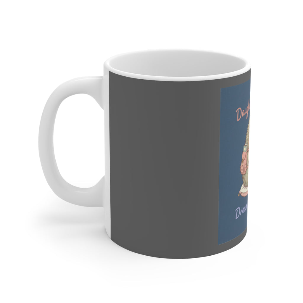 Hedgehog With Tiny Backpack Mug 11oz – Daughters of Liberty Dream Big Little on
