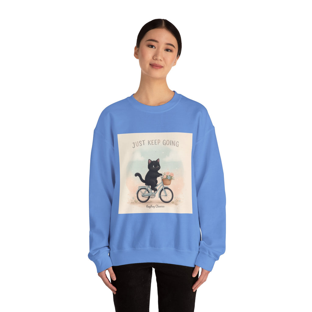 "Design" Black Cat Crewneck | College Girl Gift | Fashion | KayKay Classics