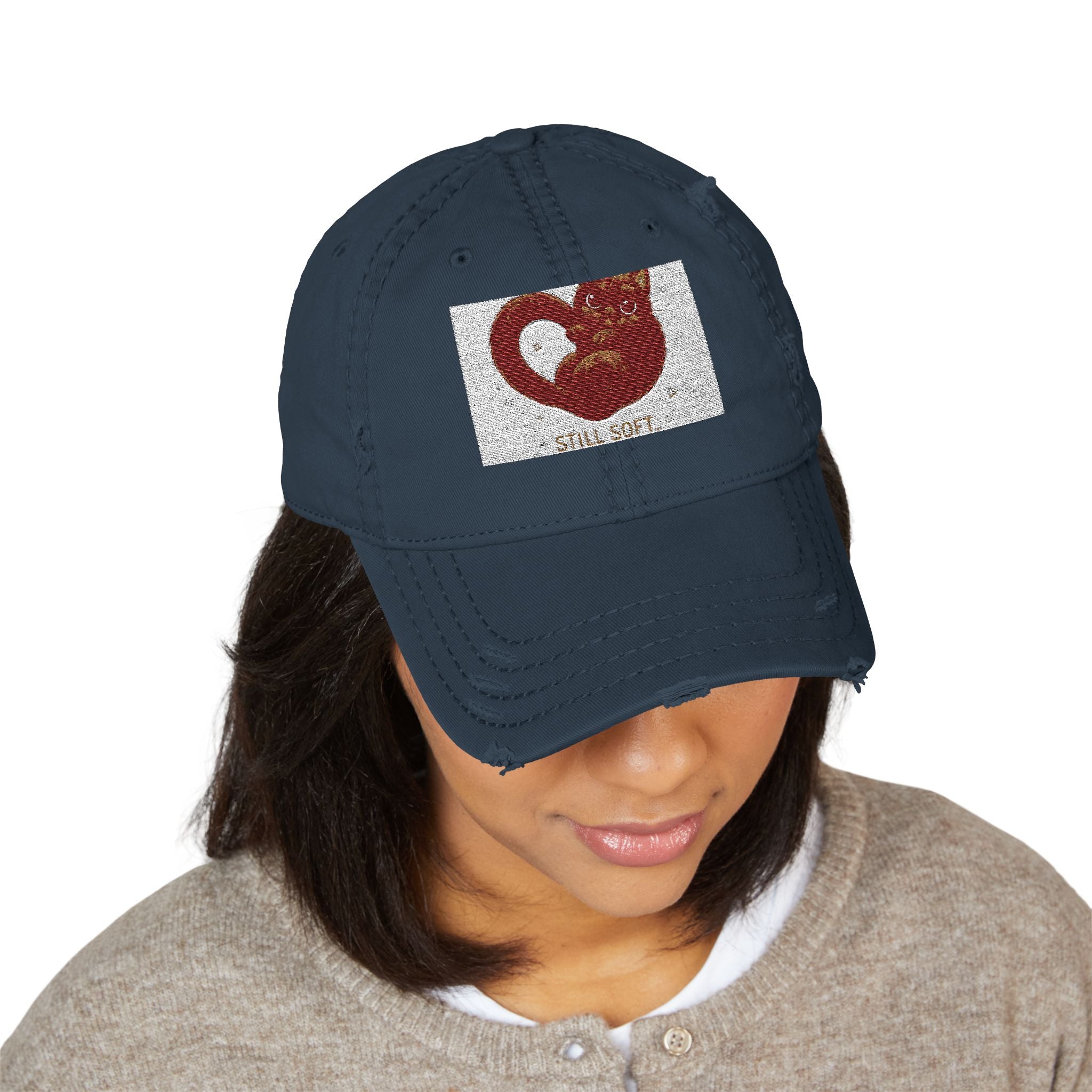 "STILL SOFT. STILL LOVING" Black Cat Dad Hat | College Girl Gift | Fashion | KayKay Classics