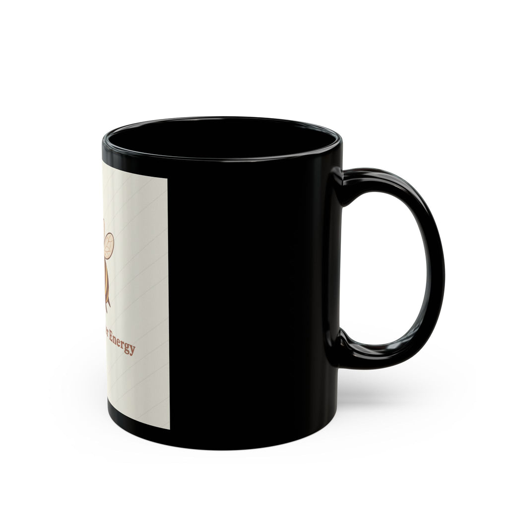 Main Character Energy Bee Black Mug 11oz