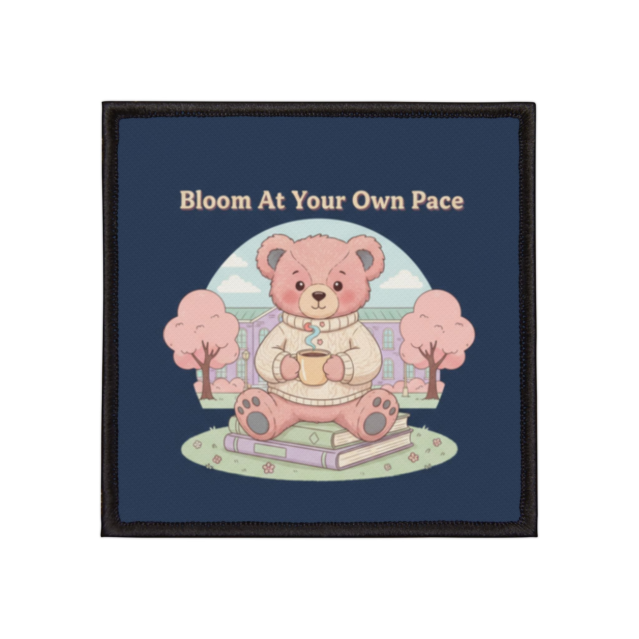 Bear Iron-On Patch – Bloom at Your Own Pace